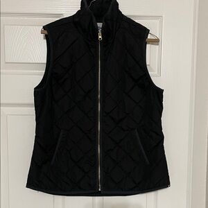 Old Navy Black Quilted Vest